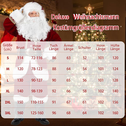 Weihnachtsmann Kostümset, L