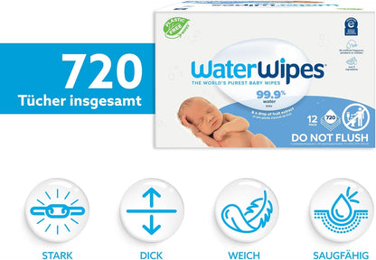 12er-Pack Baby-Reinigungstücher, 720 Stück (12er Pack)