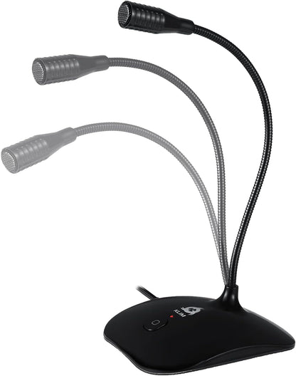 USB Standmikrofon für PC/Mac, Schwarz