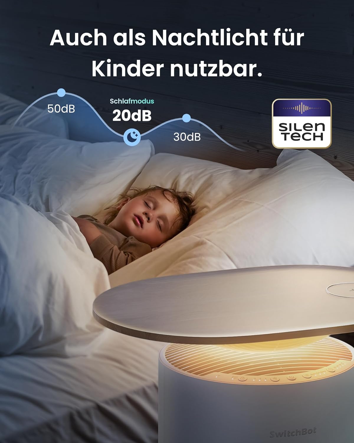 Luftreiniger mit App-Steuerung, Luftreiniger Tisch