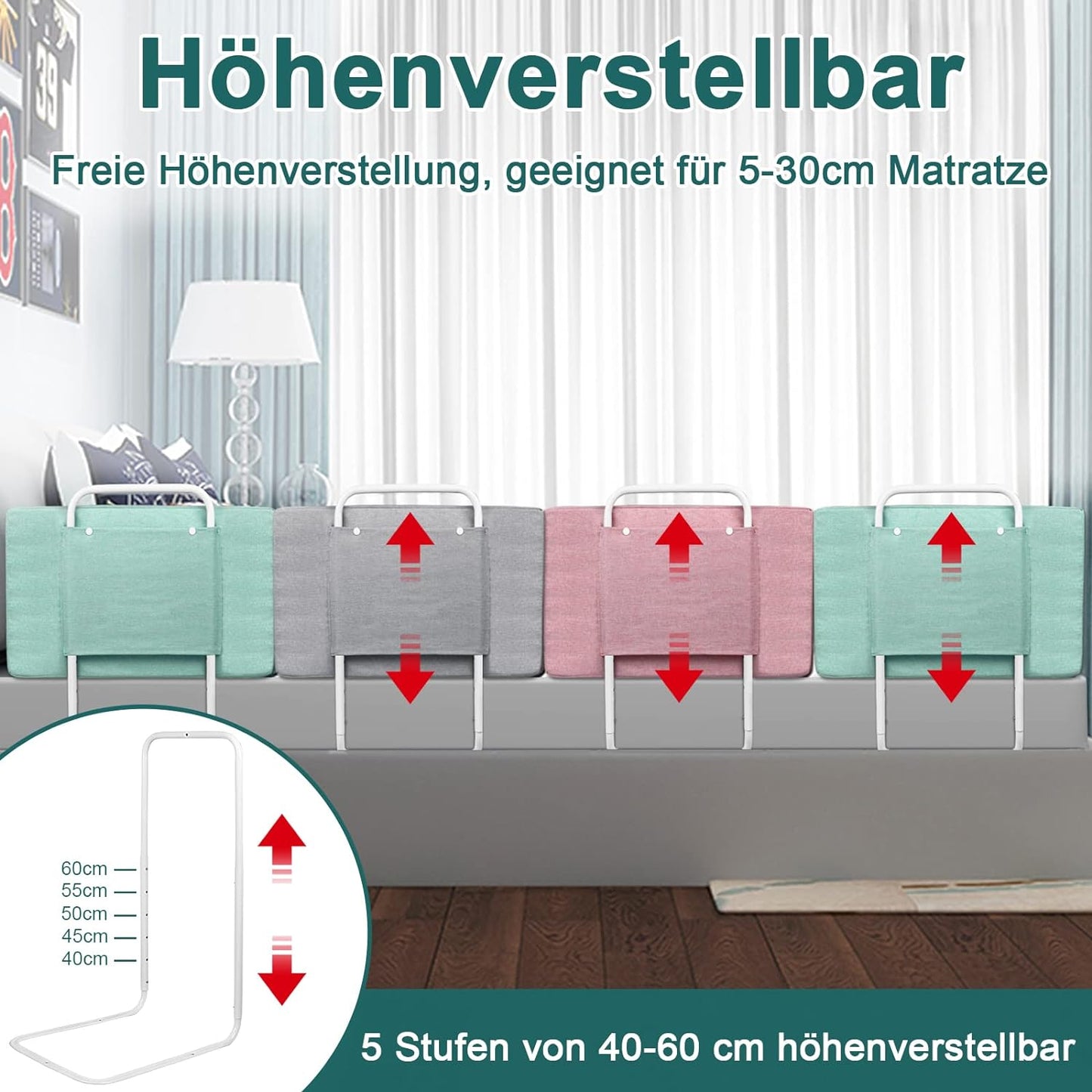 Rausfallschutz, Leinengrau 0.6m
