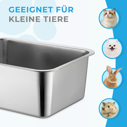 Anti-Rutsch Katzenklo, geruchsfrei und leicht zu reinigen, Offener Typ 50×35×15cm