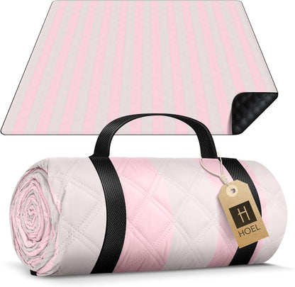 Isolierte Picknickdecke, wasserabweisend, Rosa - Ivory