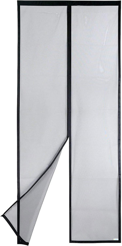 Magnet Fliegengitter Tür, 90x200 cm Schwarz