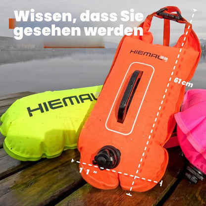 Schwimmboje mit Trockensack, Orange