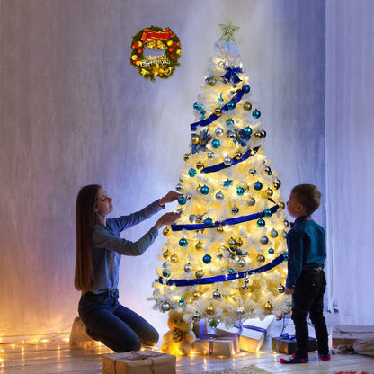 Künstlicher Tannenbaum, Weiss, 210 cm