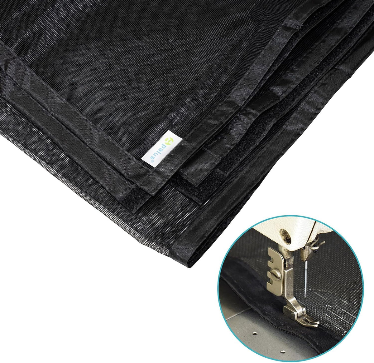 Magnetische Fliegengittertür Prime für Balkontüren, 90x200 cm Prime Schwarz