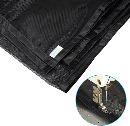 Magnetische Fliegengittertür Prime für Balkontüren, 90x200 cm Prime Schwarz