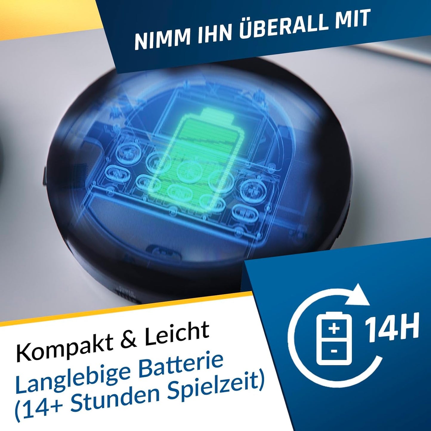 Nomad tragbarer CD-Player mit Bluetooth