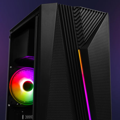 VI-132 Gaming PC Set mit Monitor 22" und Ryzen 3 Prozessor, 1TB NVMe, VTX-1 Schwarz