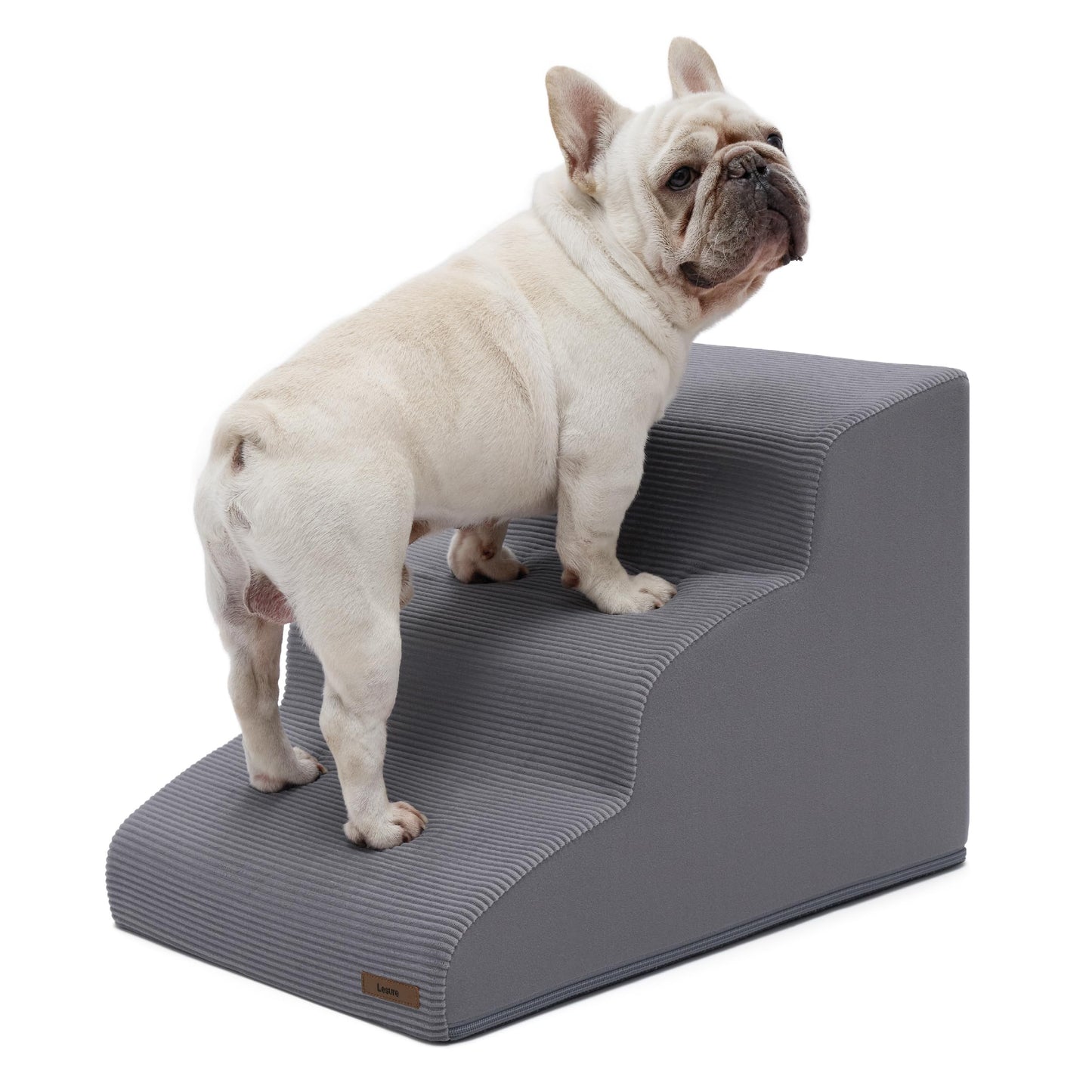 Haustiertreppe mit 3 Stufen, Grau 3-Stufen (57x40x40 cm)