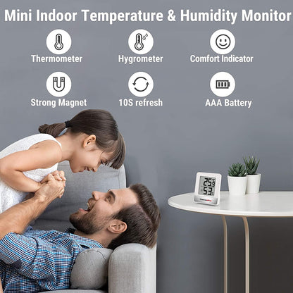 3er-Set Mini Thermo-Hygrometer TP49W-3, 3