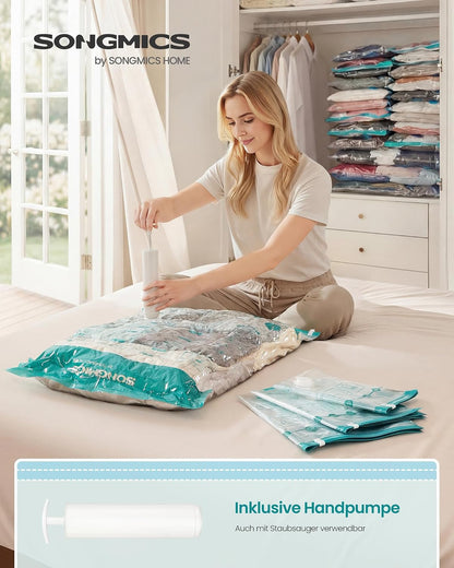 12-teiliges Vakuumbeutel-Set für Kleidung, 12 Beutel (3M+3L+3J+3X-J)