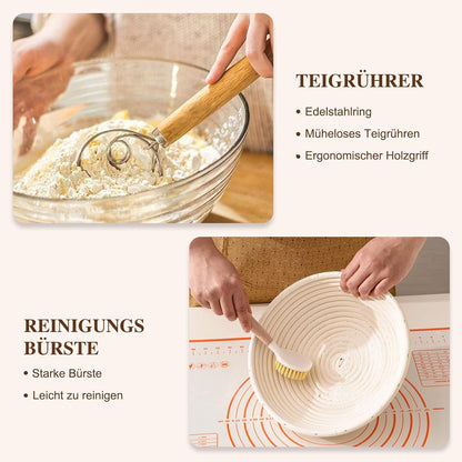 11-teiliges Sauerteig Starter-Set, Rundes Geschenkset