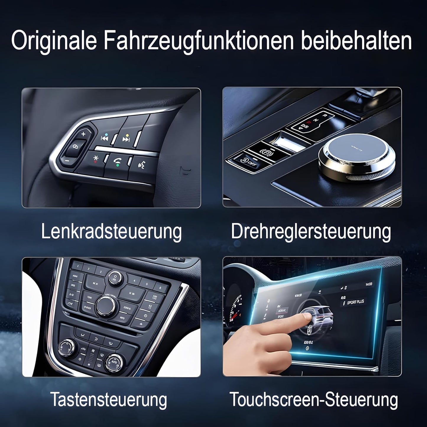 Wireless CarPlay & Android Auto Adapter, 2-in-1 Adapter
