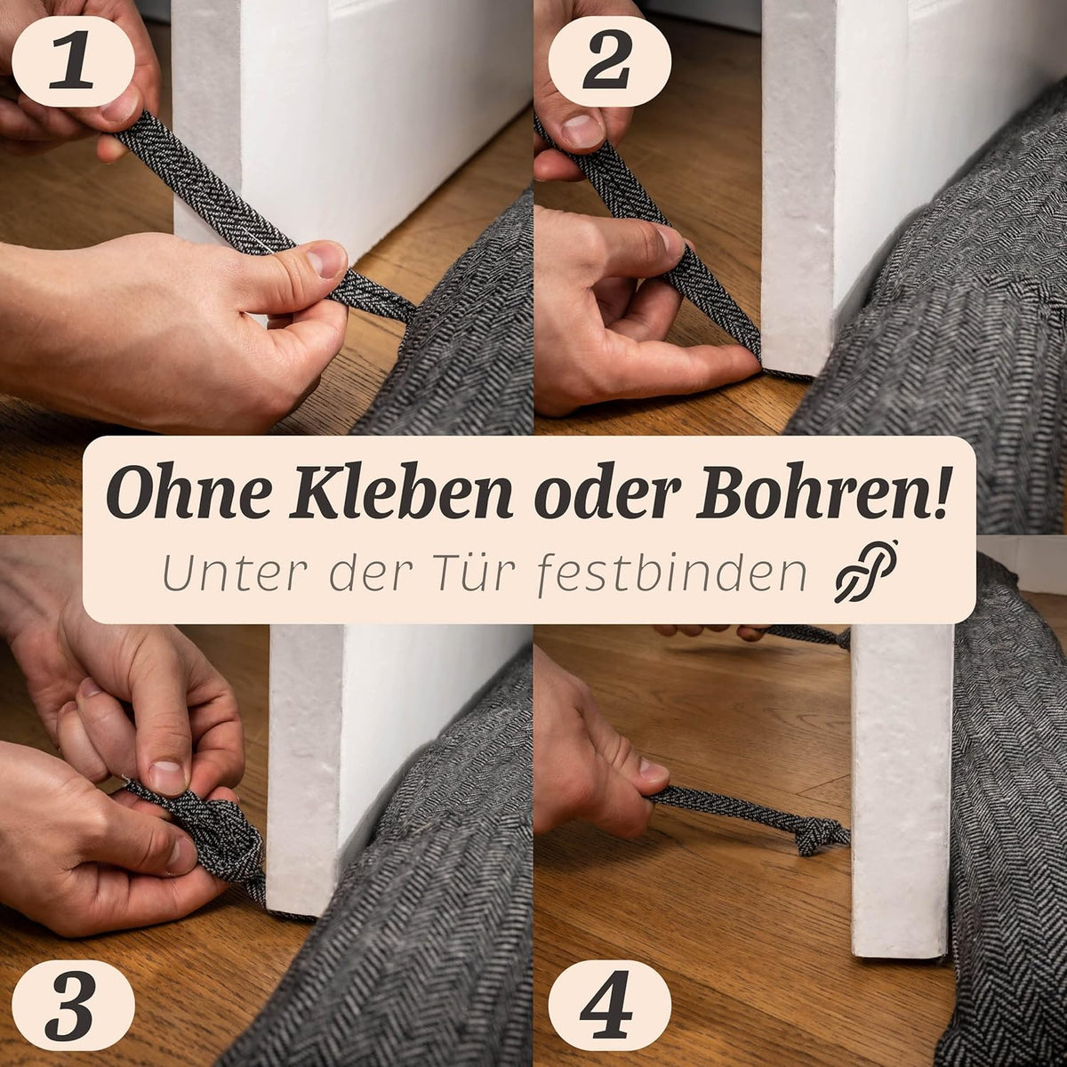 Zugluftstopper für Fenster und Türen (bis 120cm), 1