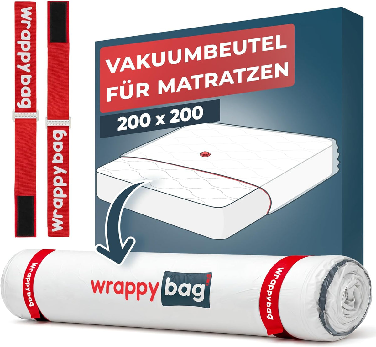 Vakuumbeutel-Set für Matratzen, 200x200 cm, 200 x 200