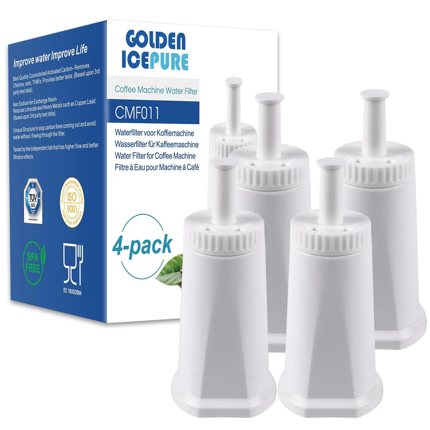 CMF011 Wasserfilter für Sage Barista, 4 Stück (1er Pack)