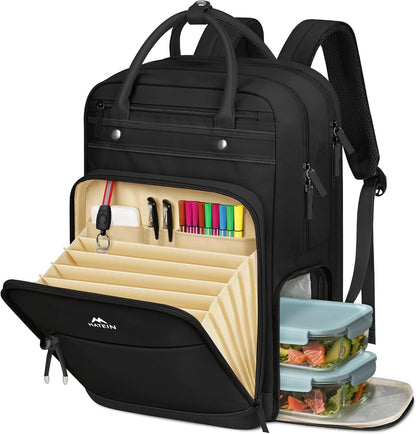 Rucksack mit Kühlfach und Laptopfach, Schwarz