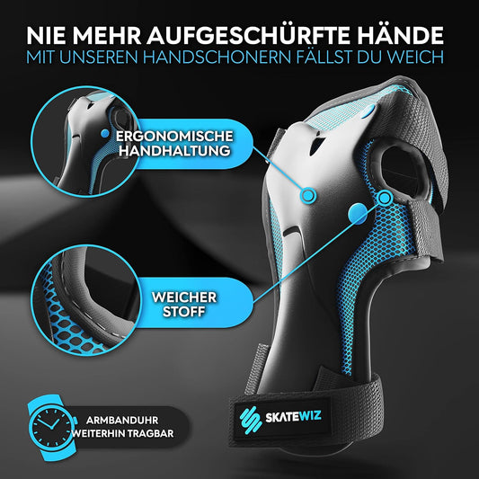 Kinder Protektoren Set, ‎Blau - Neues Modell, S