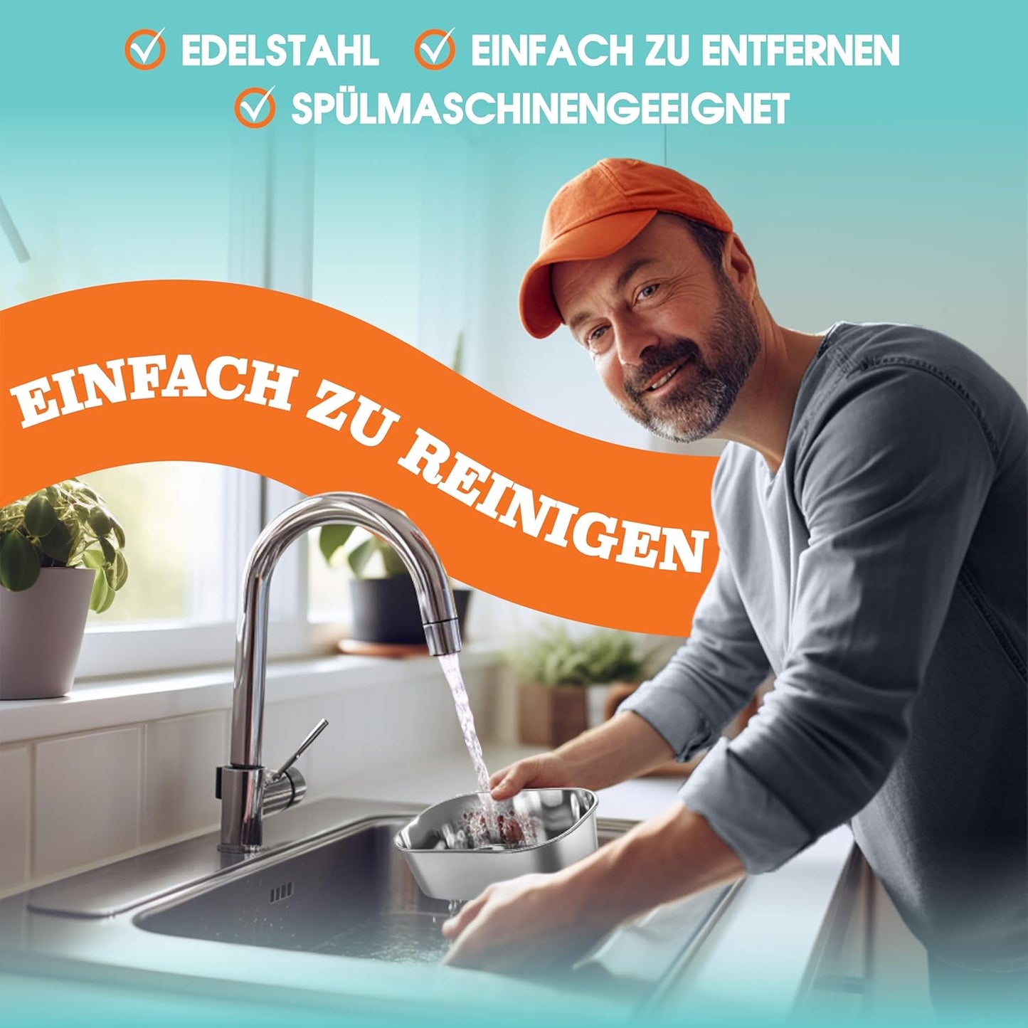 3-in-1 Lunch Box mit Aufwärmfunktion, Schwarz