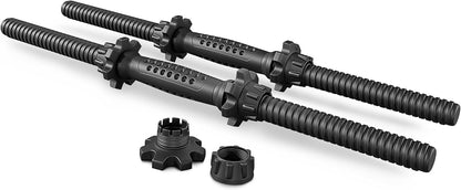 Hanteln Set mit Verbindungsrohr (20kg-40kg), 2x10 kg Schwarz