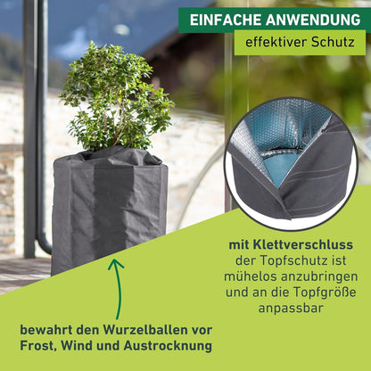 Winter-Topfschutz Superprotect XL (40-55 cm x 55 cm), Ø 40-55 cm x 55cm