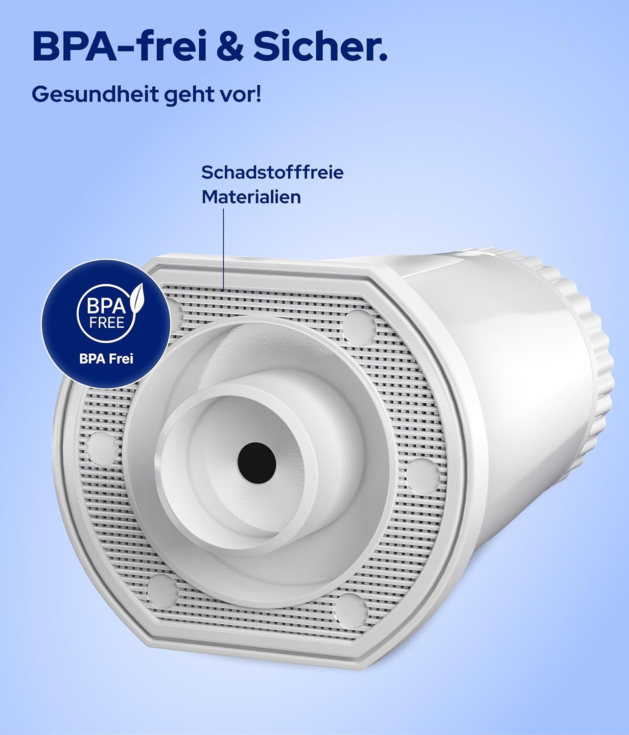 6 Stück Ersatzwasserfilter für Sage Barista Pro/Touch/Express/Oracle Kaffeevollautomaten, 6 Filter für Sage (alle Maschinen)