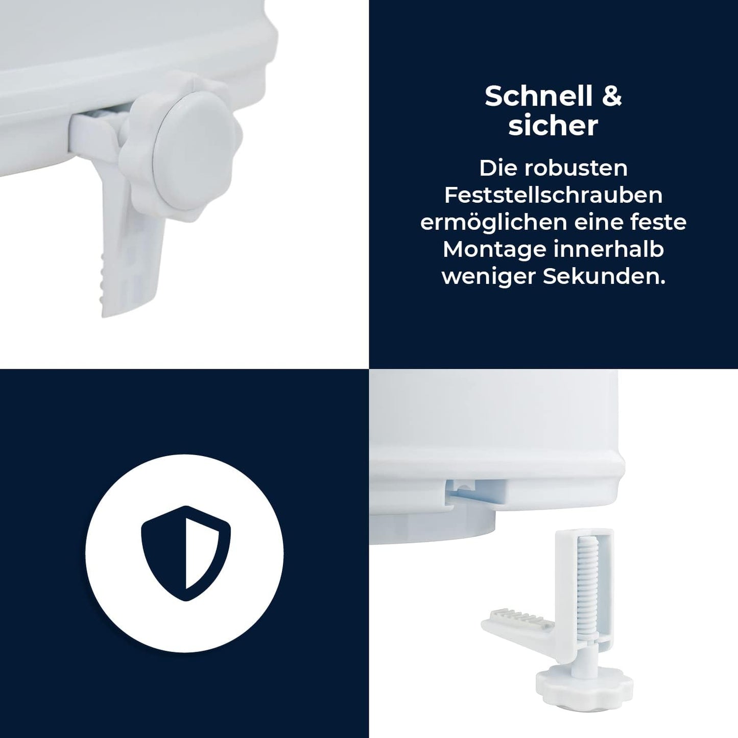 Toilettensitzerhöhung mit Deckel (10 cm)