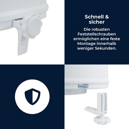 Toilettensitzerhöhung mit Deckel (10 cm)