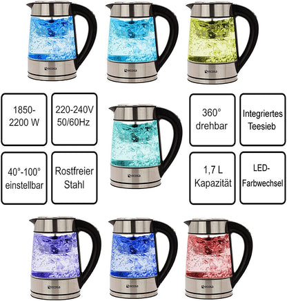 Wasserkocher Glas