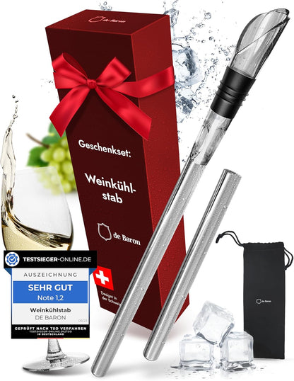 Premium Weinkühlstab mit Ausgiesser, SPT Technologie