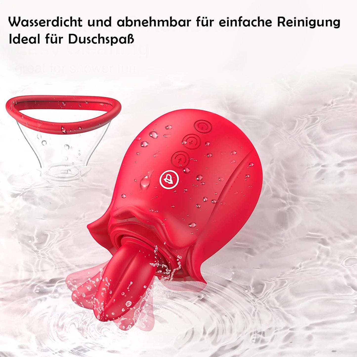Vibrator & Klitorisstimulator-Set, Rot