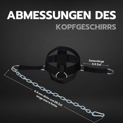 Verstellbares Kopfgeschirr für Nackentraining