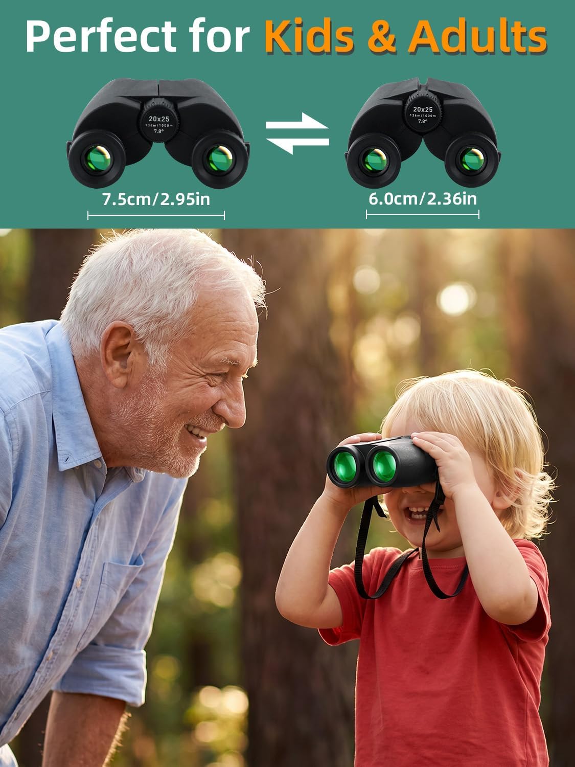 Kompaktes Fernglas für Outdoor-Aktivitäten