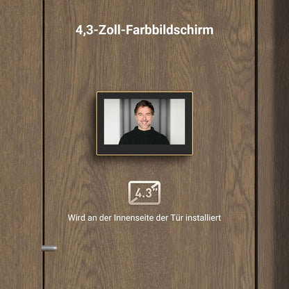 4,3-Zoll Video-Türspion mit Weitwinkelkamera, Cp2 in Golden
