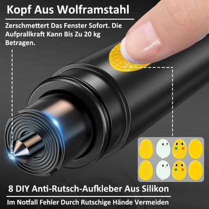 3 Stück Notfall-Sicherheitshammer mit Gurtschneider