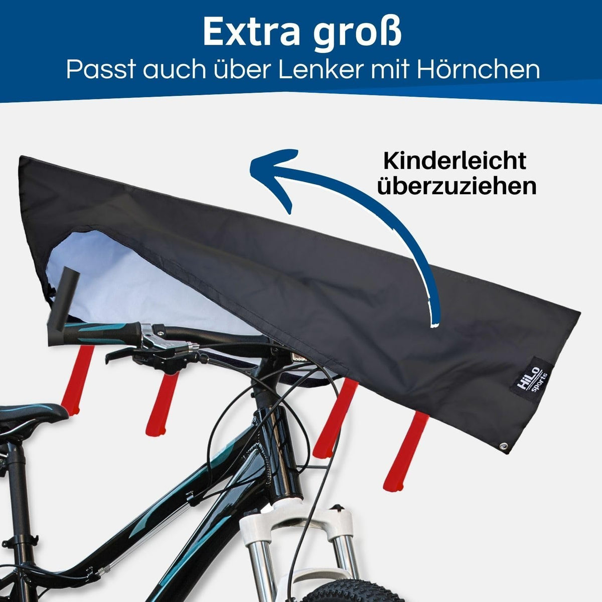 Lenkerschutzhülle für E-Bikes - Wasserdichter Transportschutz, Rot
