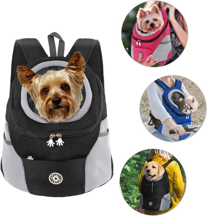 Hundetrage-Rucksack mit Head-Out-Design, M Schwarz