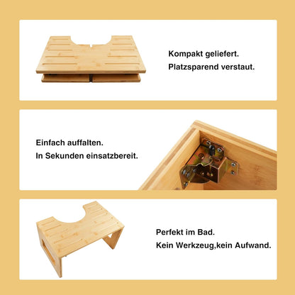 Ergonomischer Klapp-Toilettenhocker