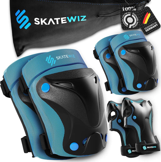 Kinder Protektoren Set, ‎Blau - Neues Modell, S