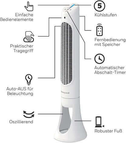 QuietSet Turmventilator, HYF260, Single