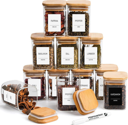 Gewürzgläser-Set, 12 x 180ml