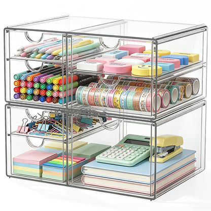Schreibtisch Organizer 2er-Set, 7 Schubladen