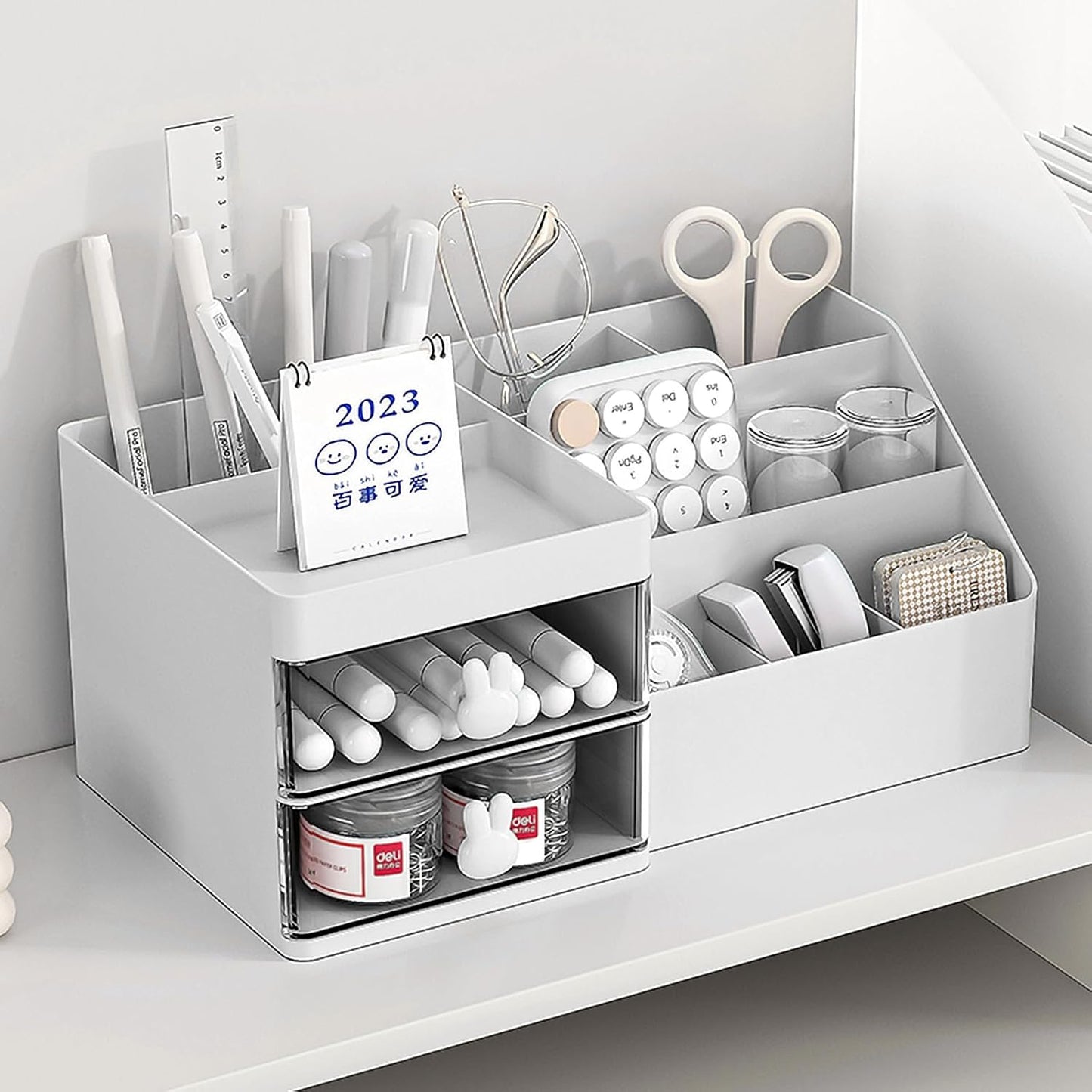 Kosmetik Organizer mit Schubladen, Weiss