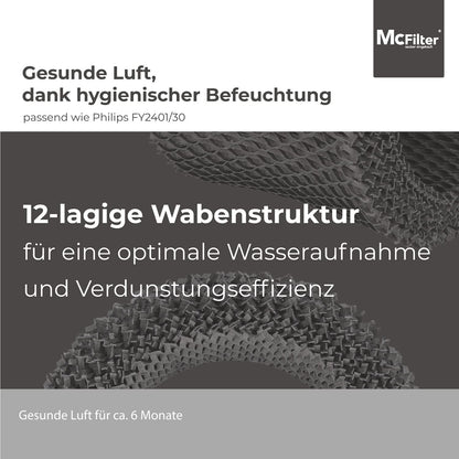 5 Luftbefeuchterfilter für Philips Luftbefeuchter, 5 Filter