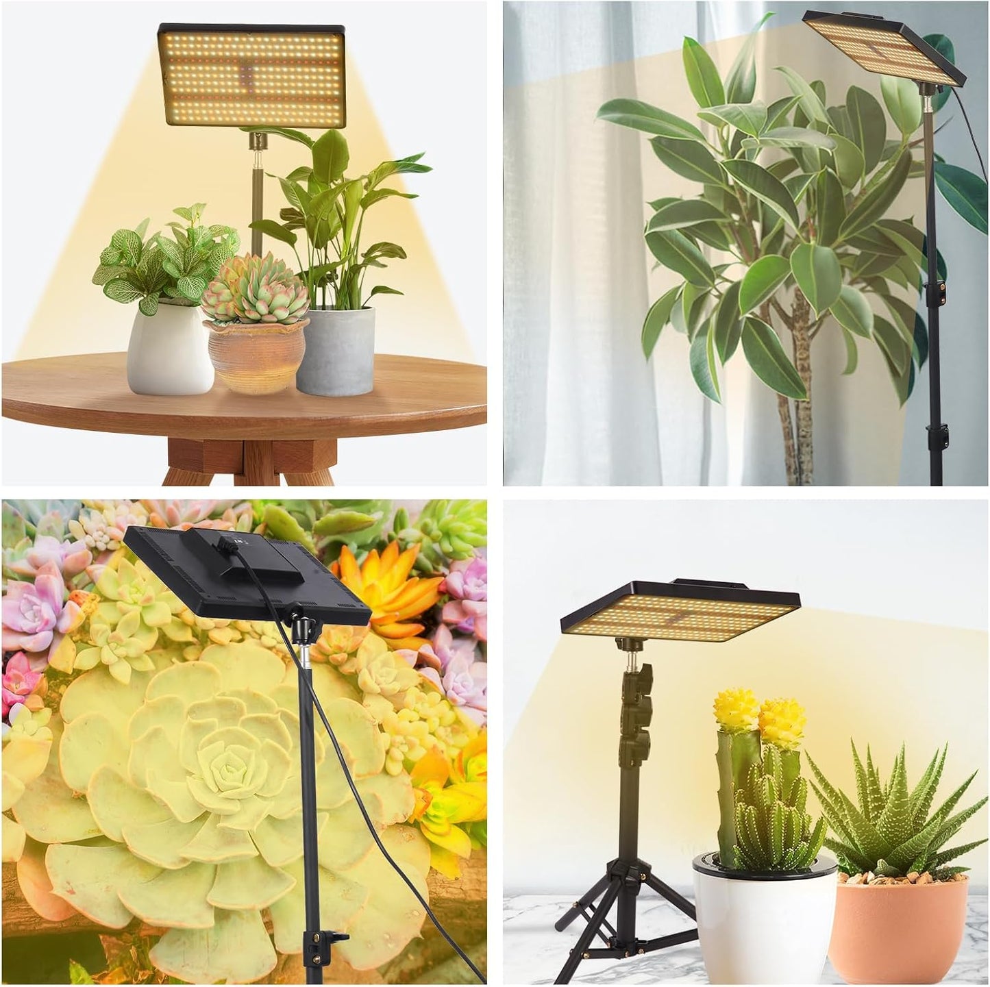 LED Pflanzenlampe mit Ständer und Timer (Vollspektrum), Vollspektrum