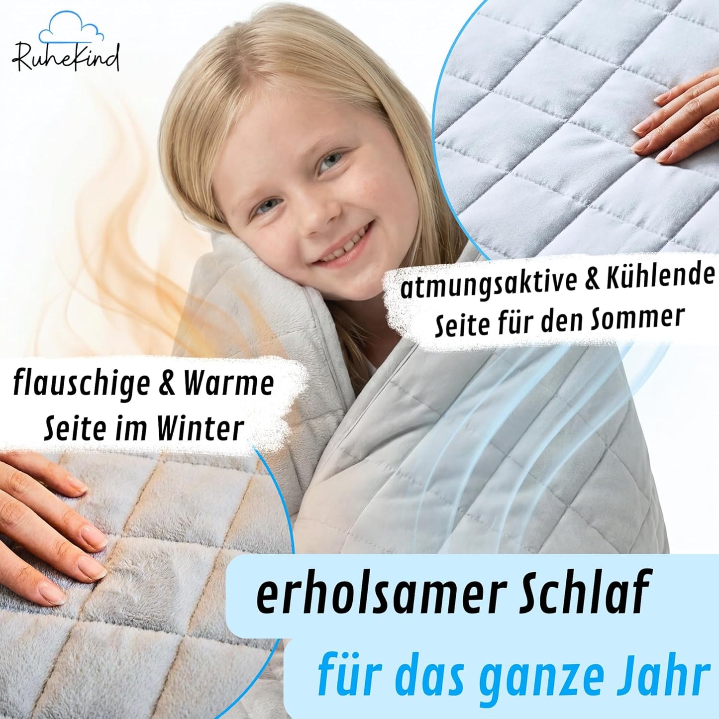 Gewichtsdecke für Kinder (100x135cm, 2,5kg), 100 x 135cm, 2.5kg