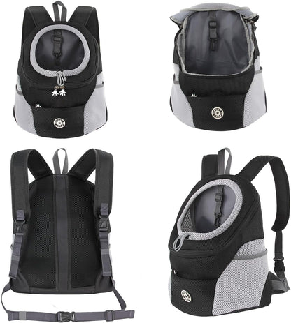 Hundetrage-Rucksack mit Head-Out-Design, M Schwarz