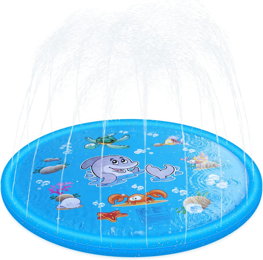 Splash Pad - Sprinkler-Wassermatte für Kinder & Haustiere, Blau